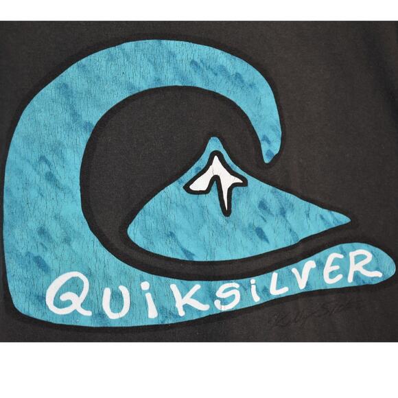 VINTAGE Quiksilver Men's XL Kelly Slater Surf Short Sleeve T-Shirt USA Made VTG - Picture 5 of 8